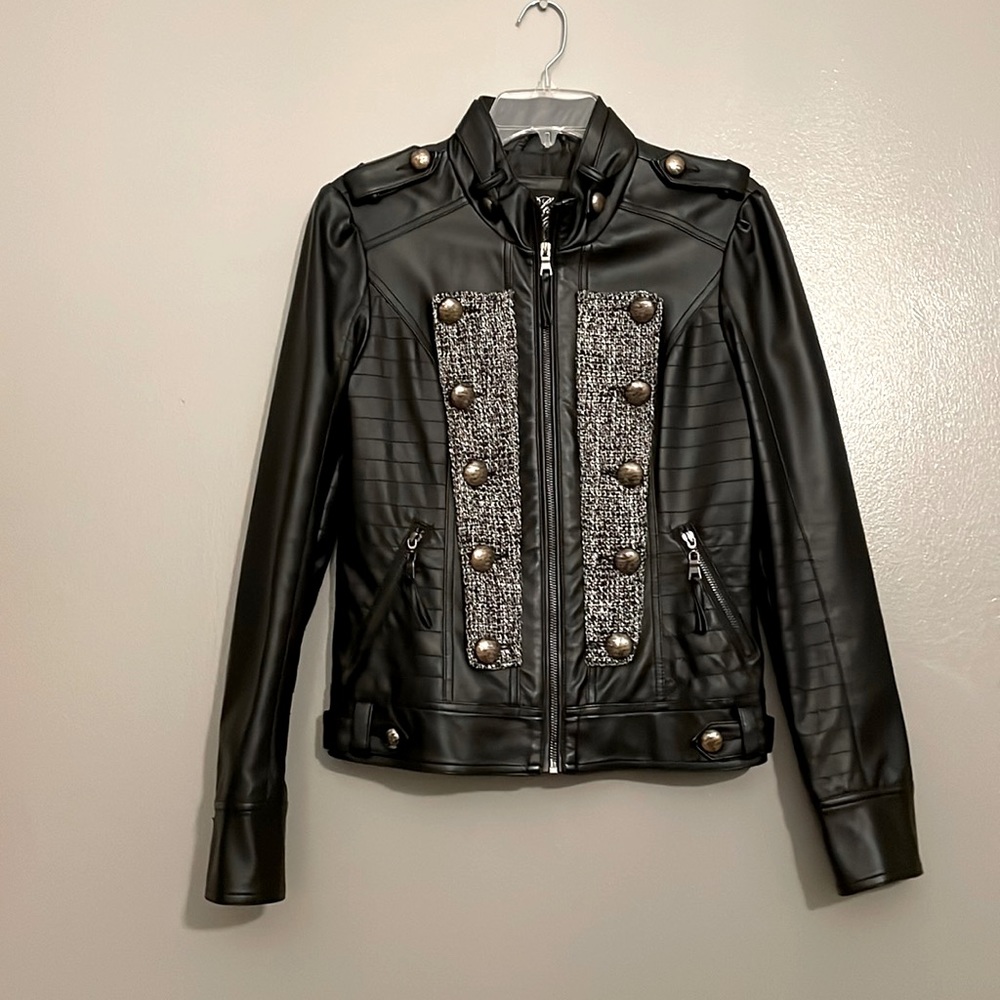 Black Faux Leather Jacket